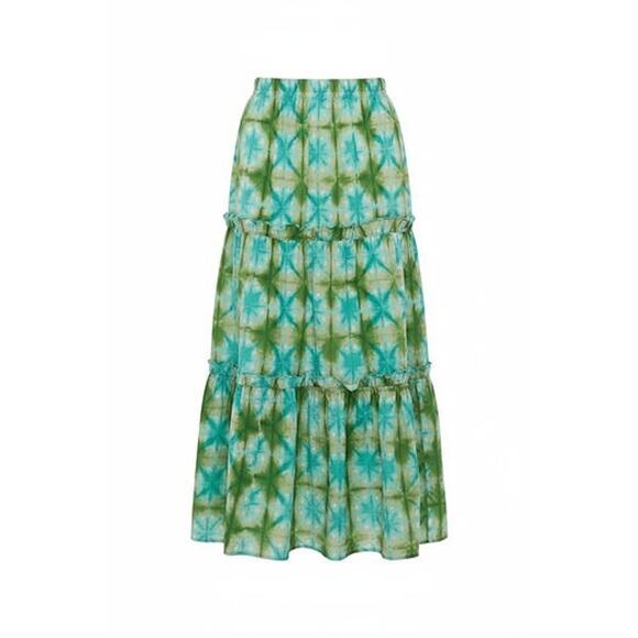 TUCKERNUCK BEACH Seafoam Medallion Prado Skirt Size XS NWT - Picture 6 of 6